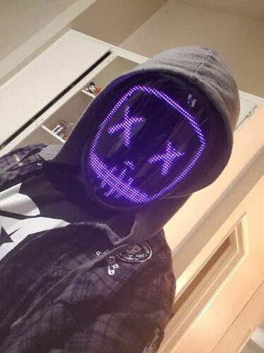 HalloweenFace™ LED Programmable Full Halloween Mask photo review