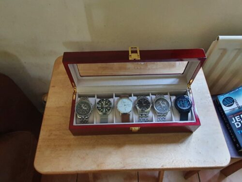 Wooden Watch Display Storage Box photo review