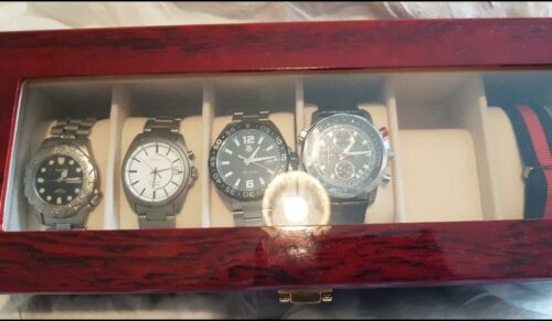 Wooden Watch Display Storage Box photo review