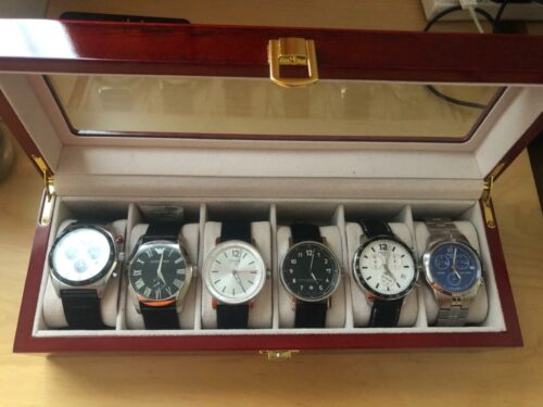 Wooden Watch Display Storage Box photo review