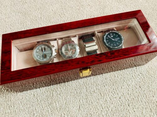 Wooden Watch Display Storage Box photo review