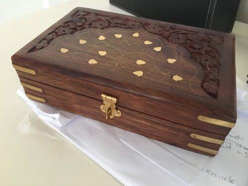 Wooden Handcrafted Jewellery Box Organizer photo review