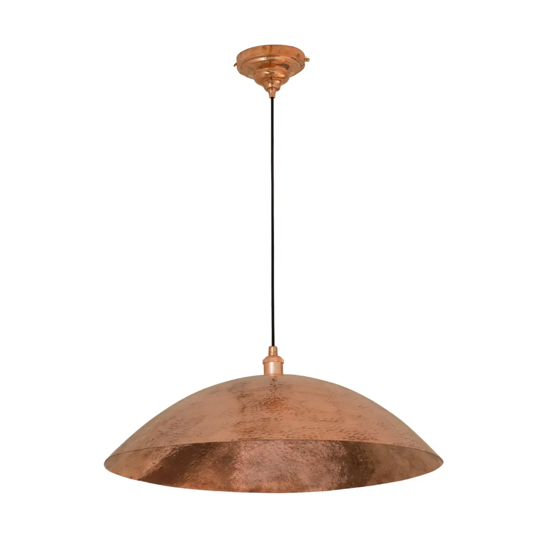 1 Hammered Copper Light Pendant