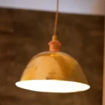 Hammered Brass Pendant Light