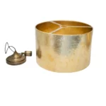 Hammered Brass Cylinder Pendant Light