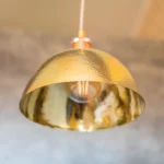 Hammered Brass Pendant Light