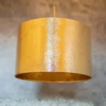 Hammered Brass Cylinder Pendant Light