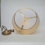 Hammered Brass Cylinder Pendant Light