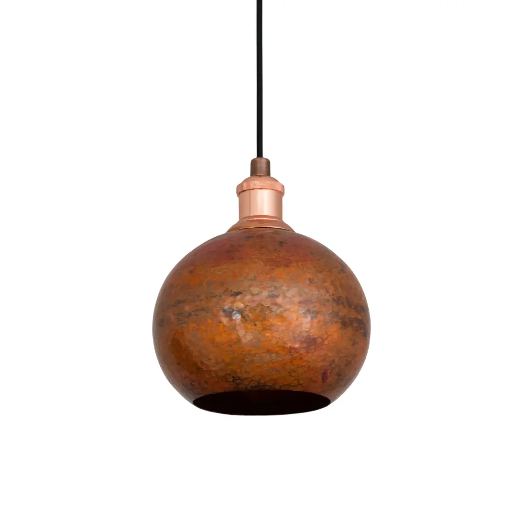 32 Globe Copper Lamp Pendant