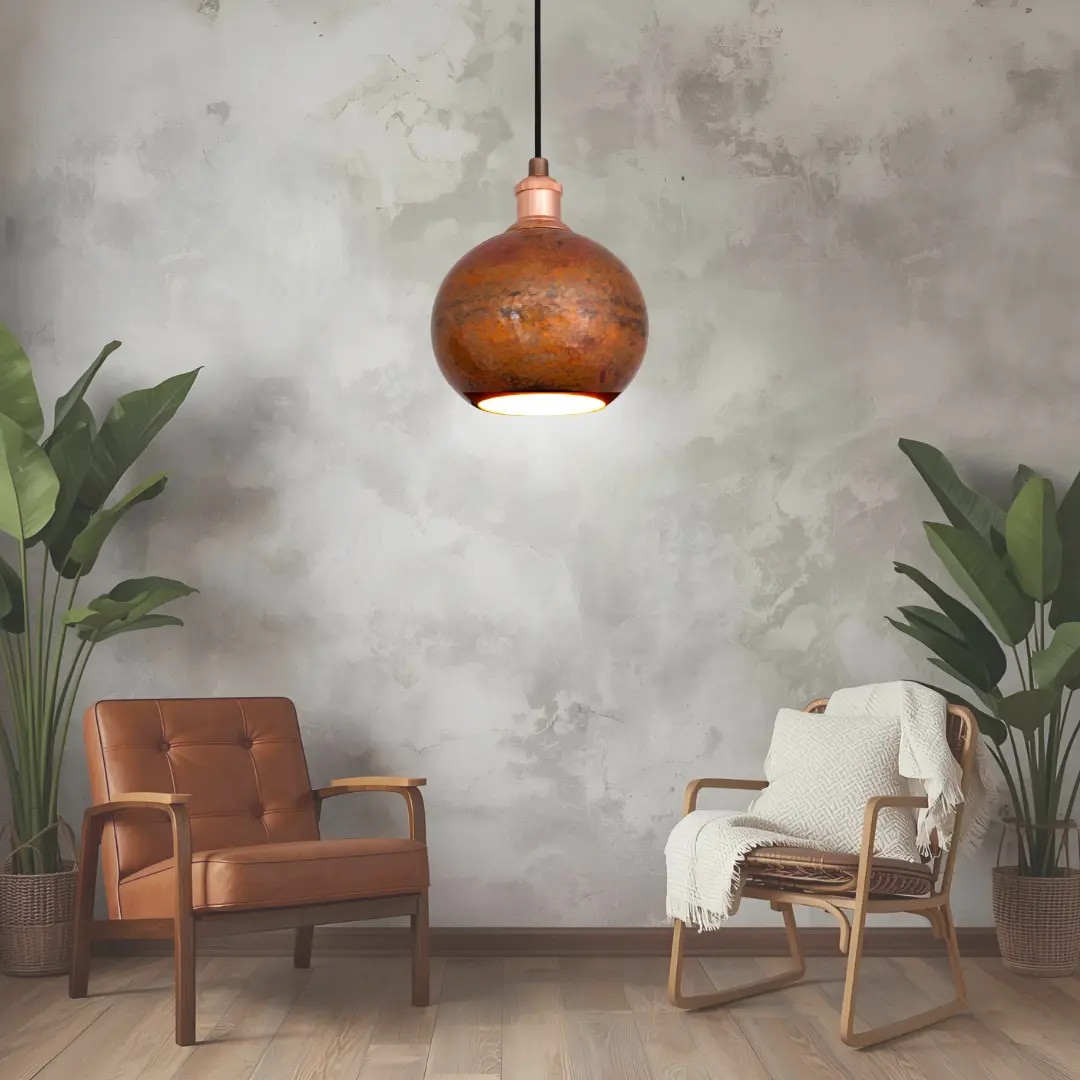 Globe Copper Lamp Pendant