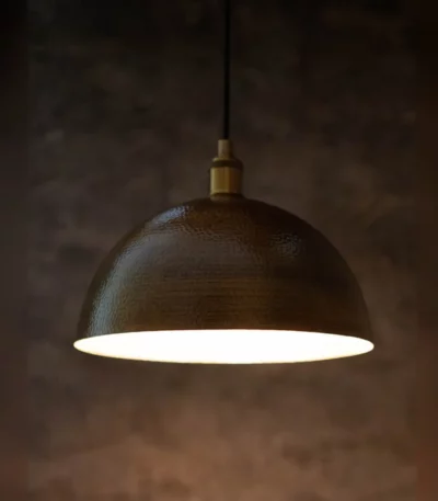 Antique Brass Dome Ceiling Light