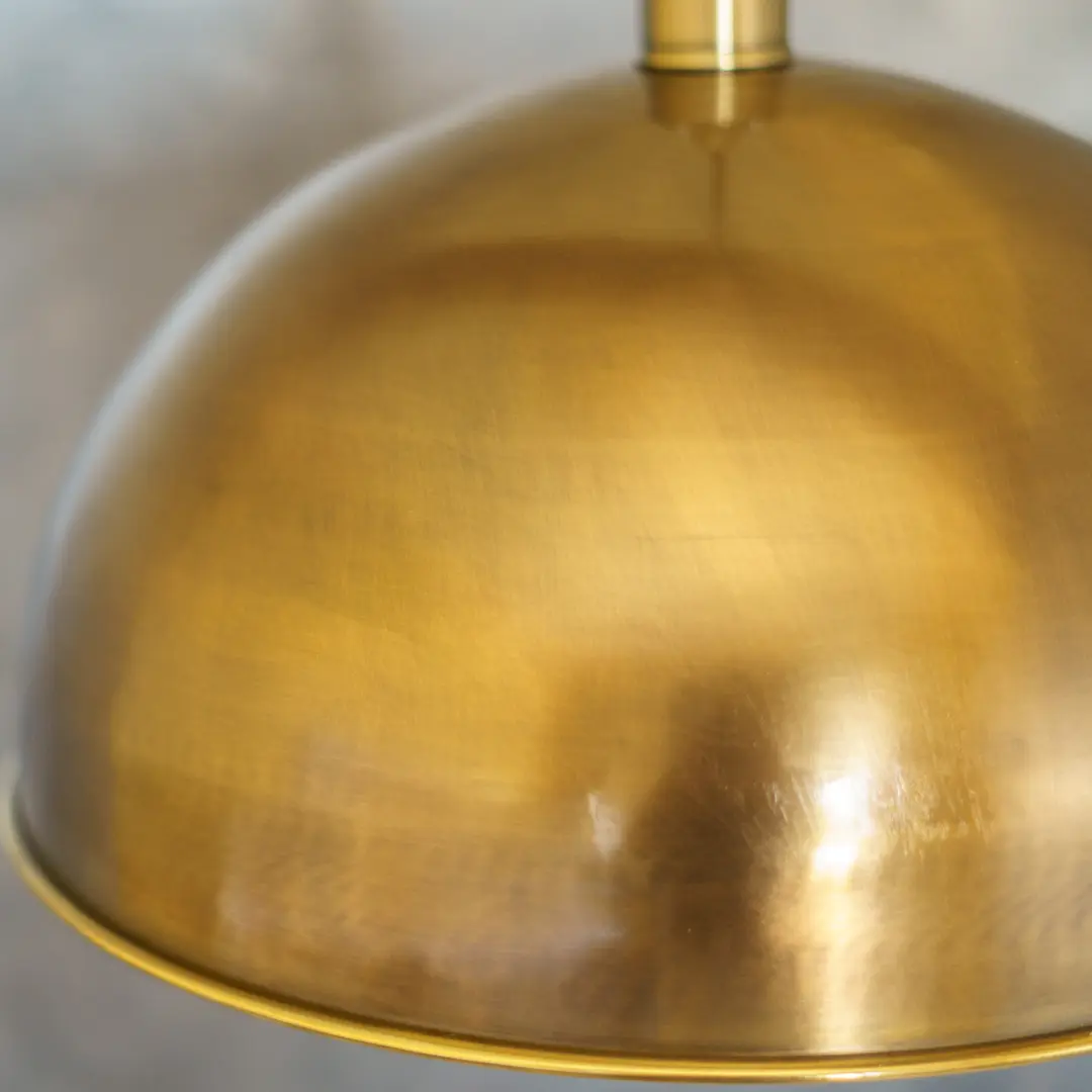 Solid brass construction detail