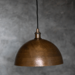 Antique Brass Dome Ceiling Light