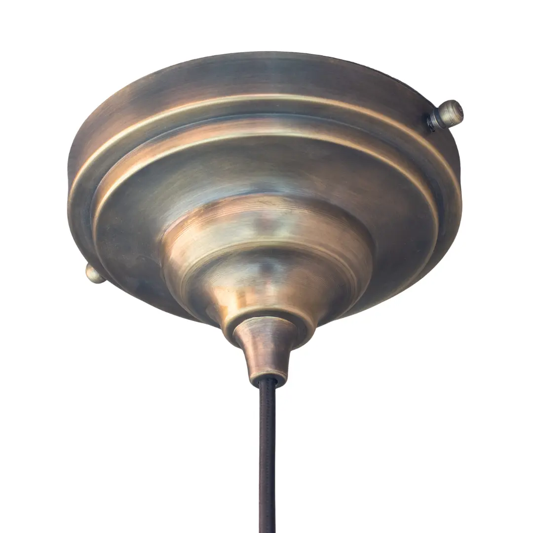 Brass Ceiling Light Installation