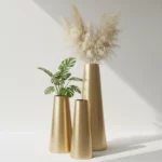 Proportional Brushed Gold Planter Brass