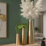 Proportional Brushed Gold Planter Brass