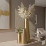 Proportional Brushed Gold Planter Brass