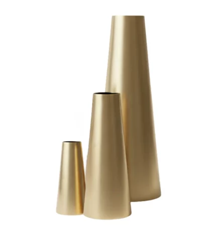 Proportional Brushed Gold Planter Brass