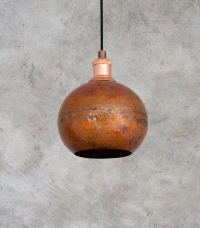 Globe Copper Lamp Pendant